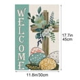 thumbnail image 3 of TONGYIJIA Easter Garden Flag, 12x18 Inch Linen Outdoor Decor, Spring Bunny Courtyard Decoration for Yard Porch, Holiday Seasonal Banner, 3 of 6