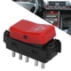 thumbnail image 3 of Interruptor Intermitente de Advertencia, Interruptor de Luz de Peligro Metal ABS Suave Red 1248200110 Para Accesorios de Automóviles Reemplazo de W201 1982-1993, 3 of 7