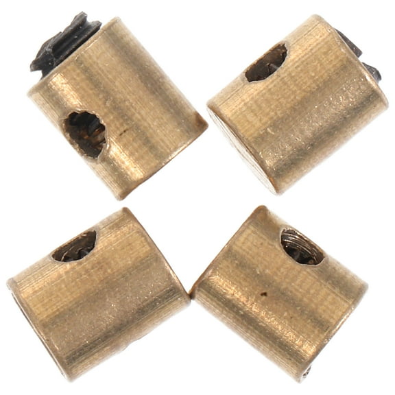 Worgeous 4 Pcs Cable Stops Solderless Cable Ends Universal Metal Brake Line Throttle Choke Ends For Car Motorcycle Bicycle Scooter Garden Tractor Parts