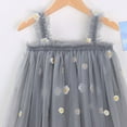 thumbnail image 4 of JDQJBZ Robe Sans Manches pour Filles, Tutu en Tulle Brodé Floral, Tenue de Fête pour 1-7 Ans, 4 of 5