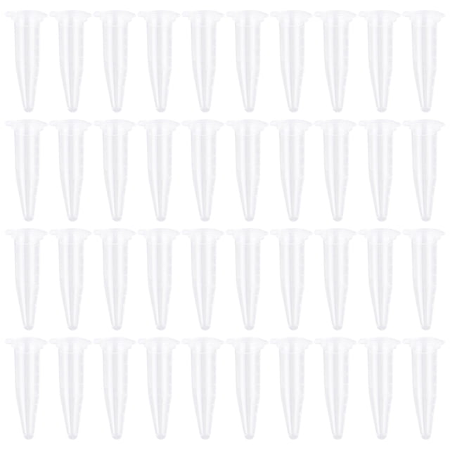 Miangastore 1000pcs 1.5ML Plastic Test Tube Centrifuge Vial Clear Sample Storage Container