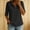 Black, variant on Xdegoge Cotton Linen Tops for Women Short Sleeve Collared Button Down Casual Golf Work Shirts Summer Lightweight Relaxed Fit Basic Athletic Tees