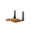 thumbnail image 5 of Silhouette Natural Teak Wood Wall Mount Folding Shower Seat Bench with Matte Black Frame, 5 of 6