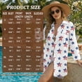 thumbnail image 7 of Xixirimido Stars American Flag Print Womens Swimsuit Cover Up Button Down Shirt Long Sleeve Bathing Suit Coverups Beach Cover Up With Pocket, Size 3XL, 7 of 7
