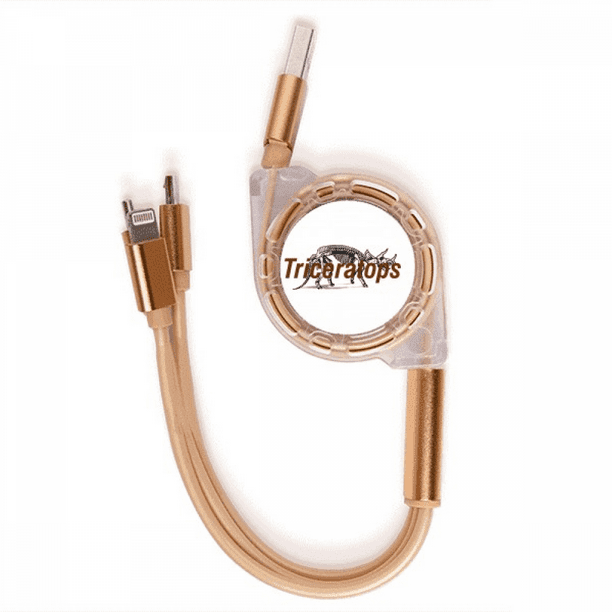 Esqueleto triangular Cable de carga telescópico múltiples USB tres en ...