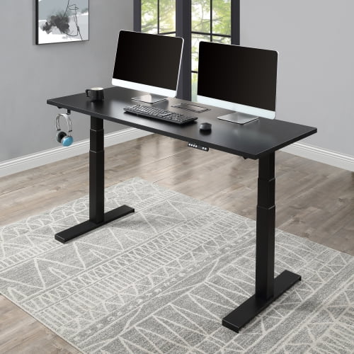 Details about   Height Adjustable Electric Standing Desk Frame for Home Office Table 