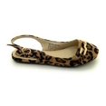 thumbnail image 2 of Women’s Leopard Print Slingback Flats – Open Back Pointed Toe Slip-On Shoes with Gold Chain Accent – Stylish Comfortable Casual Dress Flats for Work, Travel, or Everyday Wear, 2 of 4