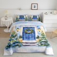 thumbnail image 2 of jejeloiu Chic Christmas Tree Bedding Comforter Set,Marry Xmas Twin Comforter Sets,Happy New Year Bedding Set For Girls Boys,Microfiber Bedroom Decor Reversible,2pcs, 2 of 8