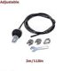 thumbnail image 1 of Cable de gimnasio de 2 m a 5 m, cuerda de alambre de acero resistente, piezas de repuesto para gimnasio en casa, accesorios de polea de cable de fitness, diámetro de 5 mm, ajustable, 2 m, 1 of 5