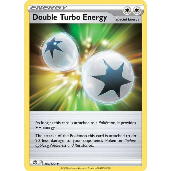 Pokemon Sword & Shield Brilliant Stars Uncommon Double Turbo Energy #151