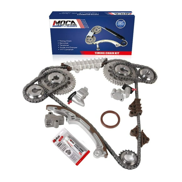 MOCA Kit de Chaîne de Distribution Moteur pour 1995-2001 pour NISSAN Maxima & 1996-2001 Infiniti I30 3.0L DOHC 24V V6 VQ30DE Code