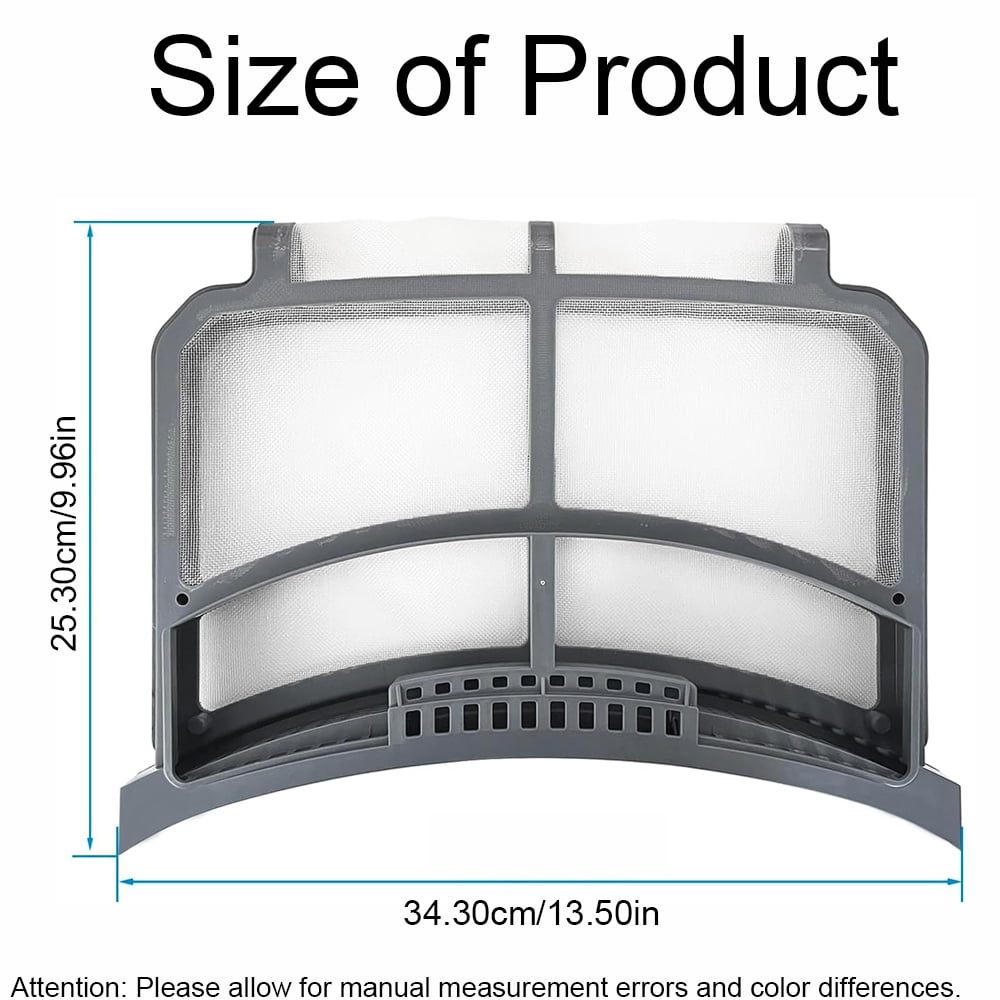 TOP-MAX WE16X32537 Dryer Lint Filter Trap Screen, Dryer Lint Filter Replacement Part Fit for GE Clothes Dryer, Replace WE16X29597, AP7205579