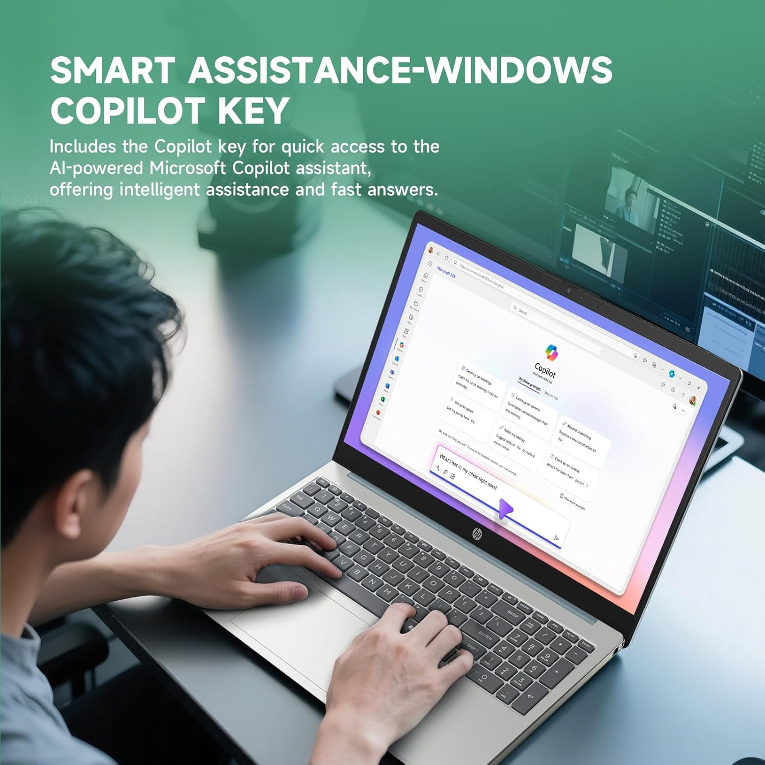 HP 15.6 Touchscreen Laptop Computer, Windows 11Pro, 8GB RAM, 256GB SSD, 15.6'' FHD Anti-Glare Touchscreen, Intel 8 Core i3-N305, AI Copilot, Intel UHD Graphics, Wi-Fi-6, Moonlight Blue