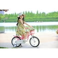 thumbnail image 4 of Royalbaby Little Swan Pink 16 Girl's Bicycle With Training Wheels and Basket, 4 of 14
