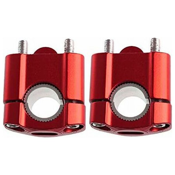 CHAO (Rojo) Par de elevadores universales de manillar de motocicleta de aleación de aluminio duradero para manillar de 22 mm/28 mmAutos y motocicletas'Motocicletas, accesorios y piezas'Manillares, con