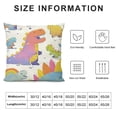 thumbnail image 5 of Throw Pillow Covers Colorful Animal Children's Drawing Cute Design Square Pillowcases for Home Decor Sofa Car Bedroom Pillow case, 5 of 5