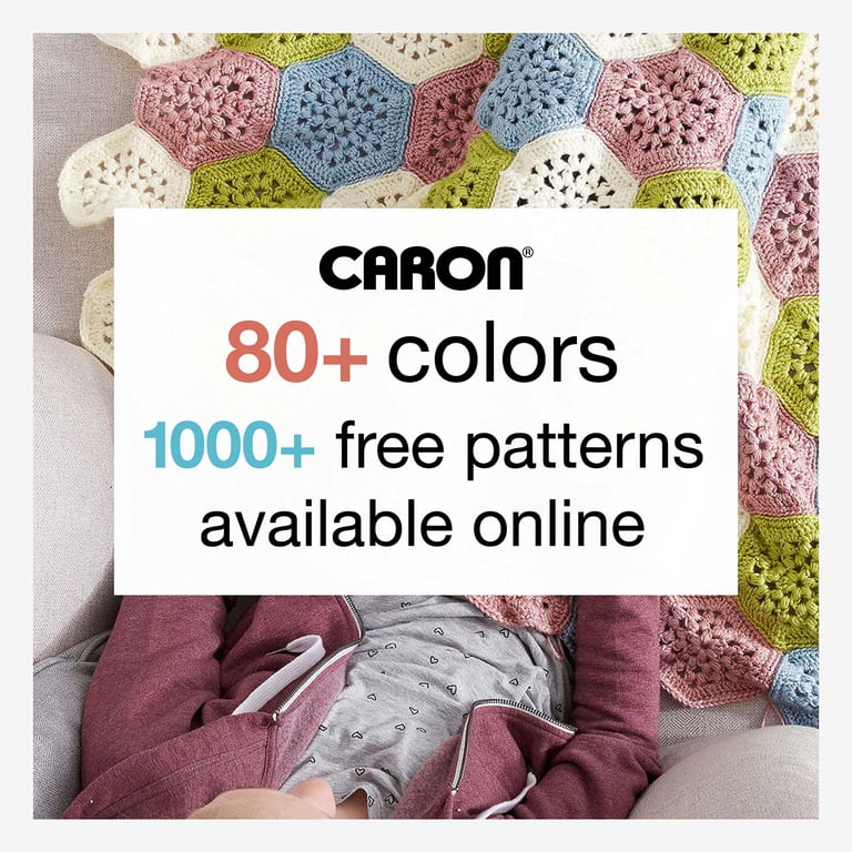 Caron One Pound Acrylic Yarn, Soft Pink, 2 Pack photo 3