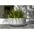 thumbnail image 5 of Veradek Mason Series Kona Bowl 14" Plastic-Stone Planter 2-Pack White, 5 of 9