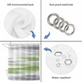 thumbnail image 5 of Sage Green Gray Waterproof Fabric Shower Curtain,Neutral Abstract White Ombre Texture Waterproof Fabric Shower Curtain for Bathroom Curtains Bathtubs Shower Curtains with 12 Hooks Standard 72x72, 5 of 8