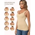 thumbnail image 3 of MANIFIQUE Compression Shapewear Tank Tops for Women, V Neck Halter Tank with Built in Bra, Tummy Control Body Shaper, 3 of 6