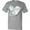 AC-Heather Grey, variant on Lung Cancer Awareness White Ribbon Around Heart T-Shirt