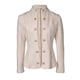 thumbnail image 1 of Cárdigan de Punto con Estampado de Rombos para Mujer, Abrigo Corto Ligero, Cuello Alto, Larga, Botones Metálicos, Chaqueta de Otoño Albaricoque XL, 1 of 8