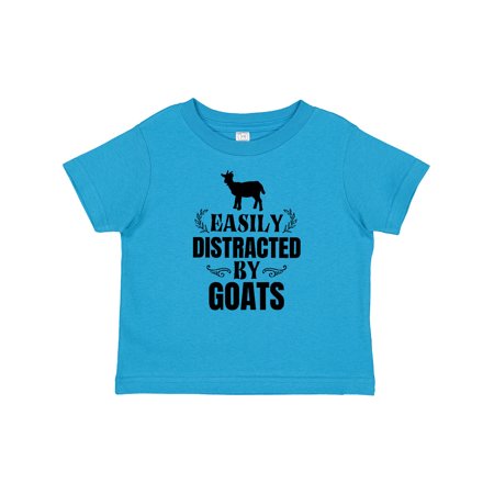 

Inktastic Easily Distracted by Goats Boys or Girls Baby T-Shirt