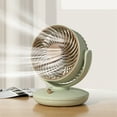 thumbnail image 3 of kkbbma under $5 Small Oscillating Fan, Desk Table Fans for Bedroom Dorm, 3-Speed Rechargeable Portable Air Circulator for Cooling Sleep, Quiet Bedside Fan for Office Desk, Dorm Room Essentials, 3 of 9