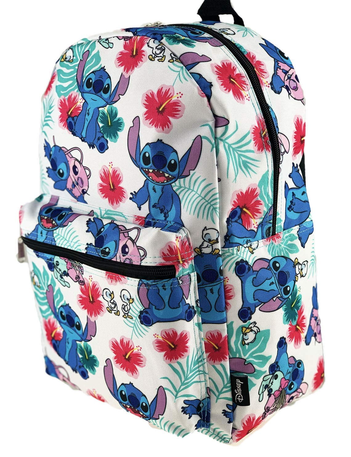 Lilo and Stitch 16 Inch Allover Print Backpack with Laptop Sleeve 