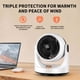 thumbnail image 4 of Heater Heater Household Bathroom Hot Foot Warmer Grill Office Mini Energy Saving Vertical Heater, 4 of 5