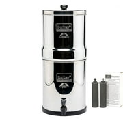 Berkey Royal Stainless Steel Gravity Water Filter System with 2 Black Element and 2PF-2 Fluoride Filters