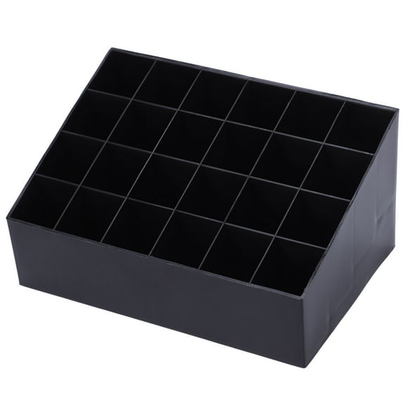24 Lipstick Holder Organizer Display Cosmetic Black