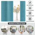 thumbnail image 6 of 2 Curtains Linen Sheer Curtains 63 Inch Length Semi Sheer Curtains Silver Linen Curtain Panels for Living Room/Bedroom Light Filtering Curtains 2 Panels, 6 of 7