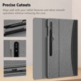 thumbnail image 6 of Fintie Case for Samsung Galaxy Tab S10 Ultra 2024/ S9 Ultra 2023/ S8 Ultra 2022 14.6 Inch, Multiple Angle Portfolio Cover with Pocket Auto Sleep/Wake, Gray, 6 of 9