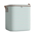 thumbnail image 1 of Storage Box | Cuxi Houndstooth Storage Box with Zipper, Large Capacity Clothes Organizer Bag for Bedding Quilt Pillow, Portable Wardrobe Moving Container Green2, 1 of 4