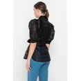 thumbnail image 3 of A See-thru Mini Length Organza Top, 3 of 5