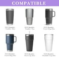 thumbnail image 3 of Linkidea 2 Pack Water Bottle Boot Compatible with YETI Tumbler 20oz/30oz, Travel Mug 20oz/30oz, Silicone Anti-Slip Waterbottle Bottom Sleeve Cover Protector (Violet), 3 of 6