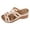 Beige, variant on Orthopedic Sandals for Women Fashionable Cutout T-strap Wedge Slides Open Toe Summer Low Heel Slip on Beach Shoes Red Size 6.5