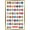 Gold Framed Version, variant on Keith Kimberlin - Kitten Grid Wall Poster with Push Pins, 14.725" x 22.375"