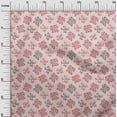 thumbnail image 3 of oneOone Velvet Light Pink Fabric Text Craft Projects Decor Fabric Printed By The Yard 58 Inch Wide, 3 of 5