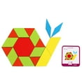 thumbnail image 6 of Loespoir 155 Pcs Wooden Pattern Blocks Set, Shape Puzzle Tangrams Set, Educational Pattern Block Set, Wooden Shape Tangram Puzzle, Geometry Learning Toys for Kids, 6 of 9