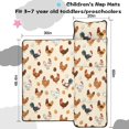 thumbnail image 5 of Rooster and Egg Cream Pattern Teens Toddler Nap Mat with Pillow, Sleeping Mat Bag for Preschool Daycare 60"x20", 5 of 6