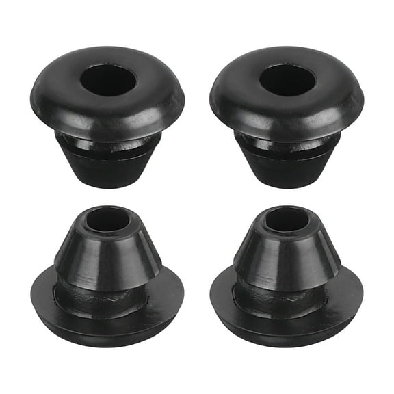 Uxcell 20Pack Rubber Grommets 5mm Mount Dia, for 3mm ID Rubber Hole Plugs Rubber Wiring Grommets for Firewall, Black