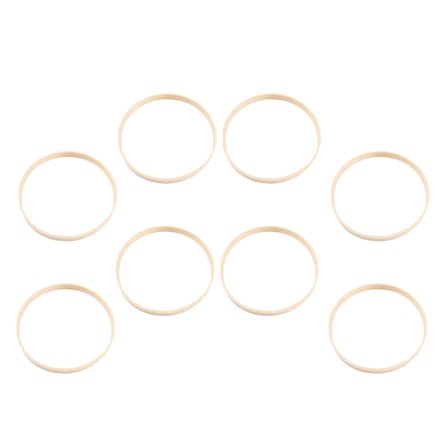 BRIGHTFUFU 8 Pieces Light Brown Circular Wreath Hoops for Handcrafts, Craft Supplies, 15 Inch Diameter
