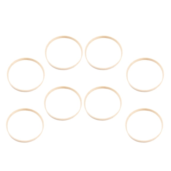 BRIGHTFUFU 8 Pieces Light Brown Circular Wreath Hoops for Handcrafts, Craft Supplies, 15 Inch Diameter