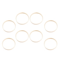 BRIGHTFUFU 8 Pieces Light Brown Circular Wreath Hoops for Handcrafts, Craft Supplies, 15 Inch Diameter