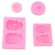 thumbnail image 1 of Moldes para fondant de Halloween, 4 piezas, molde de silicona para Halloween, moldes para pasteles, moldes para Halloween, rendimiento confiable Jadeshay  A, 1 of 8