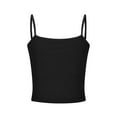thumbnail image 5 of Otntypg Bralettes for Women Adjustable Spaghetti Strap Mesh Tank Top Sexy Tube Slim Y2K Camisole Black M, 5 of 7