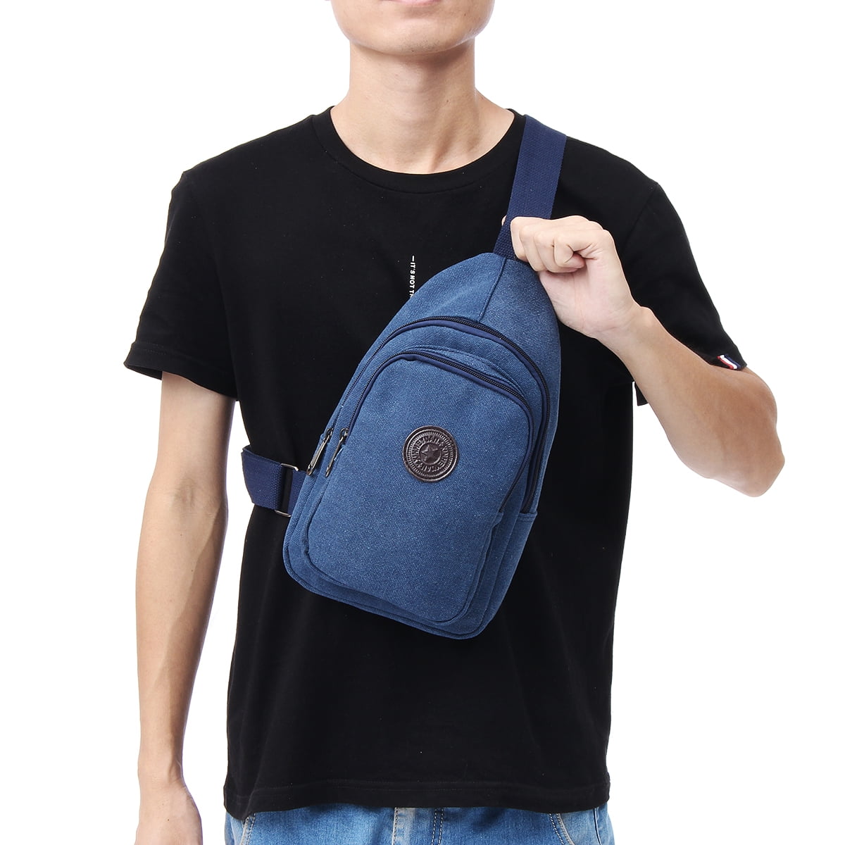 KUDOSALE Men Chest Bag Pack Waterproof Travel Sport Shoulder Sling