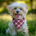 thumbnail image 2 of Dog Bandana 1 Pack,Red Blue White Star Plaid Checkered Pattern Bandanas for Dogs,Cat Bandana,Small/ Large Dog Bandana 2 Size,Dog Bandanas, 2 of 6